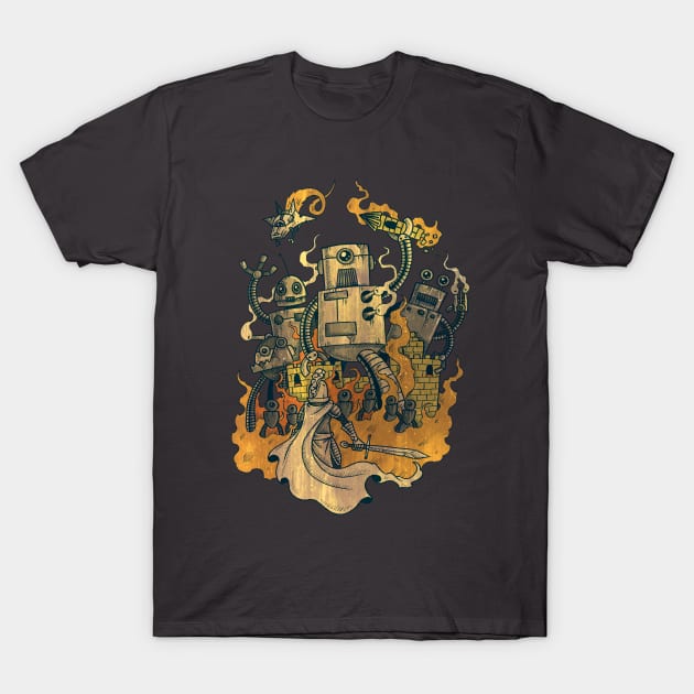 The Robots Come Out At Knight T-Shirt by Made With Awesome